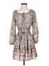 No Comment 100% Polyester Paisley Gray Casual Dress Size S - photo 1