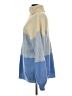 POPSUGAR 100% Acrylic Color Block Blue Pullover Sweater Size L - photo 5