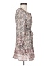 No Comment 100% Polyester Paisley Gray Casual Dress Size S - photo 4