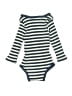 Unbranded Stripes Blue Long Sleeve Onesie Size 6-9 mo - photo 2