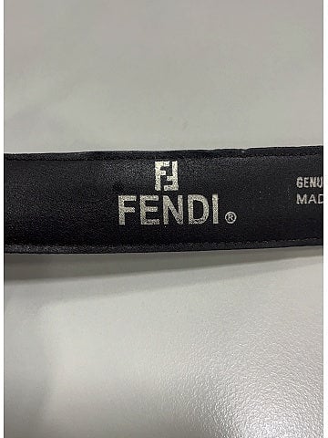 Fendi Vintage Leather/Canvas Zucca Print Belt (view 2)