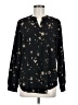 Hilary Radley 100% Polyester Stars Black Long Sleeve Blouse Size M - photo 1