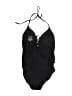 Express Solid Black One Piece Swimsuit Size L - photo 2