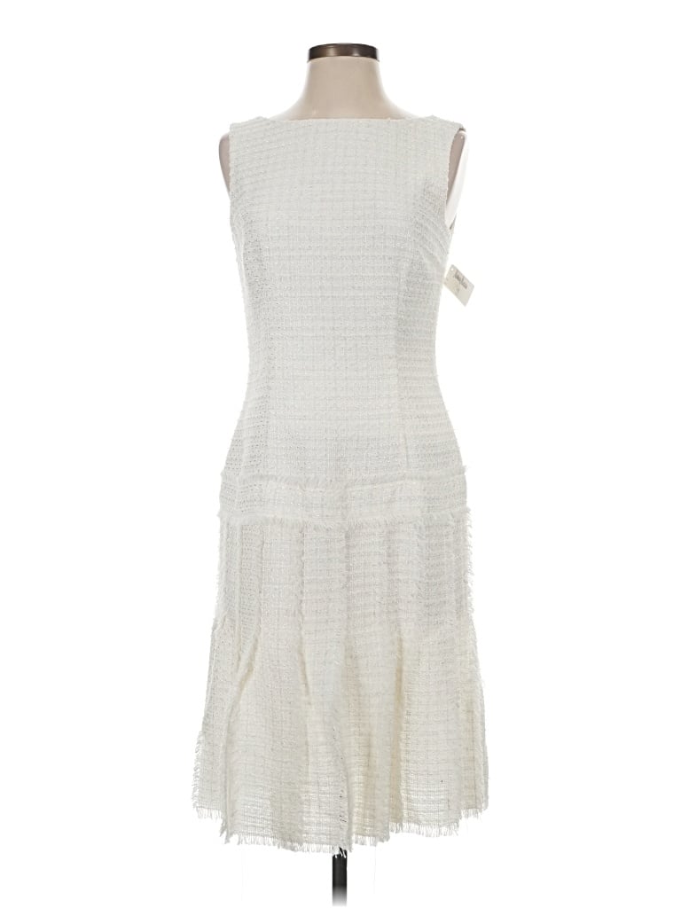 Pre-owned David Meister Cocktail Dress In Ivory