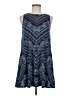 Nine Britton Chevron-herringbone Blue Casual Dress Size M - photo 1