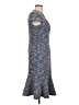 Grace Karin Tweed Blue Casual Dress Size L - photo 4