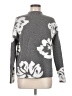 Assorted Brands Floral Gray Turtleneck Sweater Size M (estimated) - photo 1