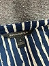 Banana Republic 100% Polyester Stripes Blue 3/4 Sleeve Blouse Size M - photo 7