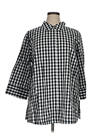 Joan Rivers 3/4 Sleeve Button-Down Shirt (view 1)