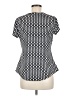 Worthington Black Short Sleeve Blouse Size M - photo 2