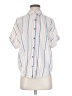 Splendid Stripes White Short Sleeve Button-Down Shirt Size XS - photo 1