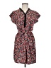 Shein 100% Polyester Print Red Casual Dress Size 4 - photo 1
