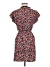 Shein 100% Polyester Print Red Casual Dress Size 4 - photo 2