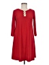 MSK Solid Red Casual Dress Size S - photo 1