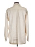 Entro Metallic Ivory Long Sleeve Blouse Size L - photo 2