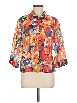 Erin London 3/4 Sleeve Button Down Shirt