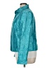 Nina Mclemore 100% Silk Metallic Teal Jacket Size 14 - photo 5