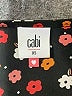 CAbi 100% Polyester Hearts Black Long Sleeve Blouse Size XS - photo 7