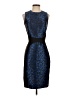Michael Kors 100% Polyester Animal Print Blue Cocktail Dress Size 4 - photo 1