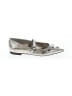 Karl Lagerfeld Metallic Silver Flats Size 7 - photo 1