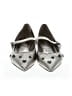Karl Lagerfeld Metallic Silver Flats Size 7 - photo 2