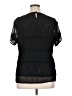 City Chic 100% Polyester Black Short Sleeve Top Size 14 Plus (XS) - photo 2