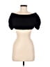 Reformation Black Short Sleeve Top Size 10 - photo 1