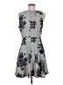 Elle Floral Gray Casual Dress Size 8 - photo 2