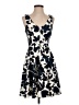 Aqua Print Blue Cocktail Dress Size S - photo 1