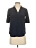 J.Crew 100% Silk Blue 3/4 Sleeve Silk Top Size XXS - photo 1