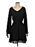 Everly 100% Polyester Solid Black Casual Dress Size XS - photo 1