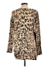 Foreign Exchange 100% Polyamide Animal Print Tan Pullover Sweater Size L - photo 2