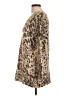 Foreign Exchange 100% Polyamide Animal Print Tan Pullover Sweater Size L - photo 5
