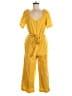 Ann Taylor Solid Yellow Jumpsuit Size 6 - photo 1