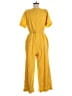 Ann Taylor Solid Yellow Jumpsuit Size 6 - photo 2