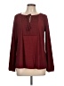 Daniel Rainn Burgundy Long Sleeve Blouse Size L - photo 1