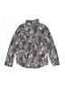 Tea 100% Cotton Camo Gray Long Sleeve Button-Down Shirt Size 12 - photo 1