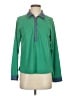 Unbranded 100% Polyester Color Block Green Long Sleeve Blouse Size S - photo 1