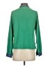 Unbranded 100% Polyester Color Block Green Long Sleeve Blouse Size S - photo 2