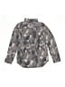 Tea 100% Cotton Camo Gray Long Sleeve Button-Down Shirt Size 12 - photo 2