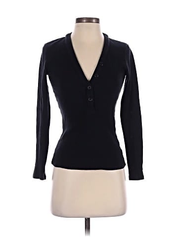 James Perse Long Sleeve Henley (view 1)
