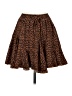 Mod On Trend Animal Print Brown Casual Skirt Size M - photo 1