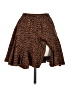 Mod On Trend Animal Print Brown Casual Skirt Size M - photo 2