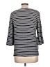 Pleione Stripes Black 3/4 Sleeve Top Size L - photo 2