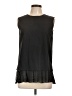 'S Max Mara 100% Cotton Black Sleeveless Blouse Size 10 - photo 1