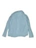 Tocoto Vintage 100% Cotton Solid Blue Long Sleeve Button-Down Shirt Size 6 - photo 2