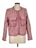 By Anthropologie Tweed Pink Jacket Size L - photo 1