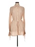 Princess Polly 100% Polyester Tan Long Sleeve Blouse Size 6 - photo 1