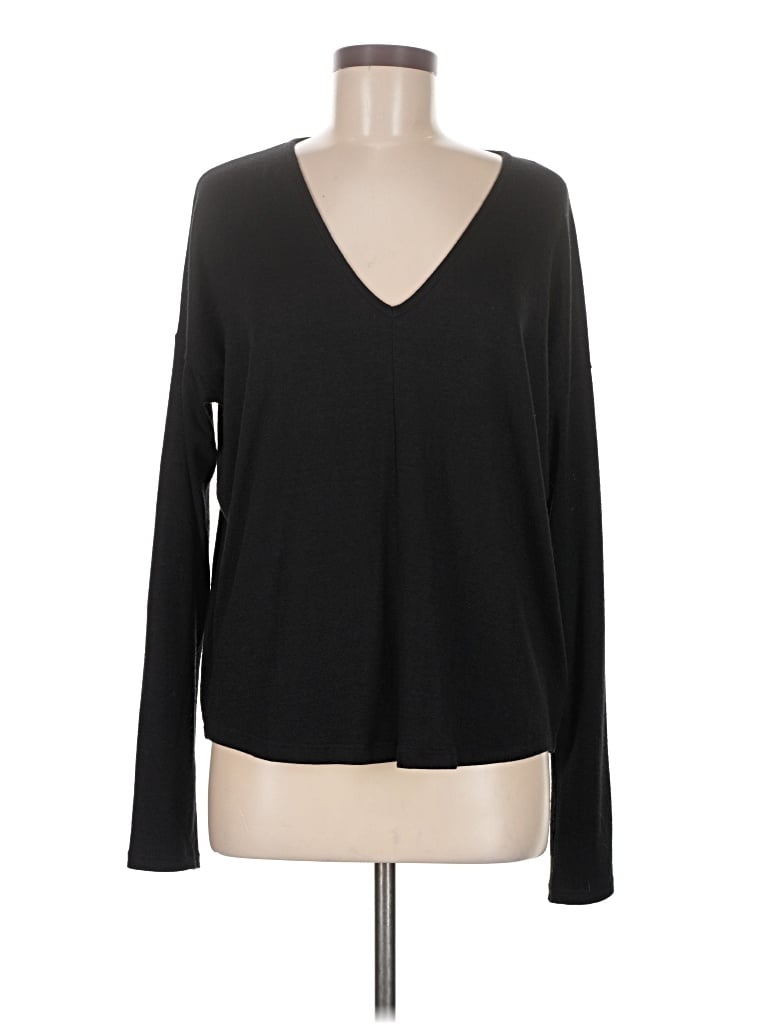 Pre-owned Rag & Bone Long Sleeve Top Black V-neck Tops