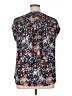 Daniel Rainn Floral Black Short Sleeve Blouse Size XL - photo 2